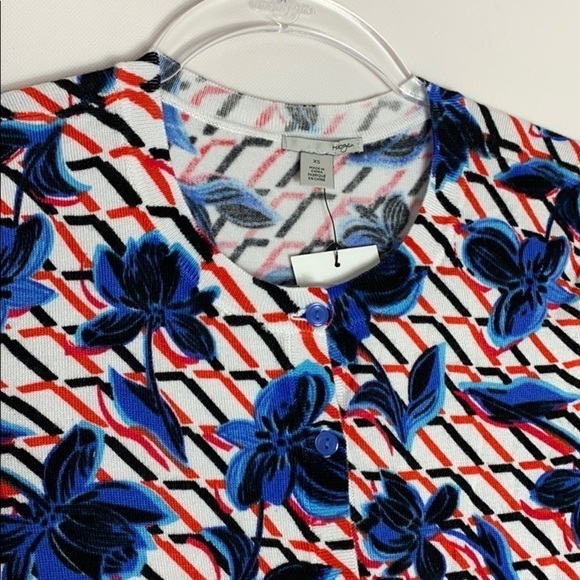 Halogen floral print cardigan - Picture 3 of 6